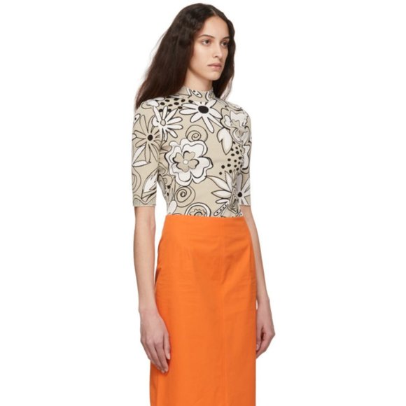 Kwaidan Editions Beige Floral Jacquard Sweater (size 38) - Picture 7 of 8